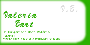 valeria bart business card